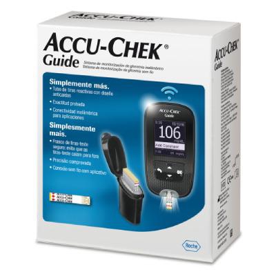 Kit Accu-Chek Guide Com Aparelho Monitor de Glicemia + Tiras-teste + Lancetador